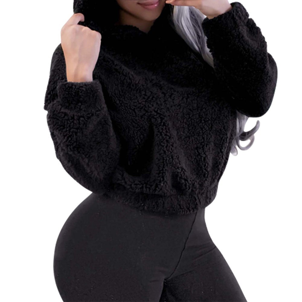 Winter Korean Fashion Bear Ears Hoodie Fluffy Hooded Warm