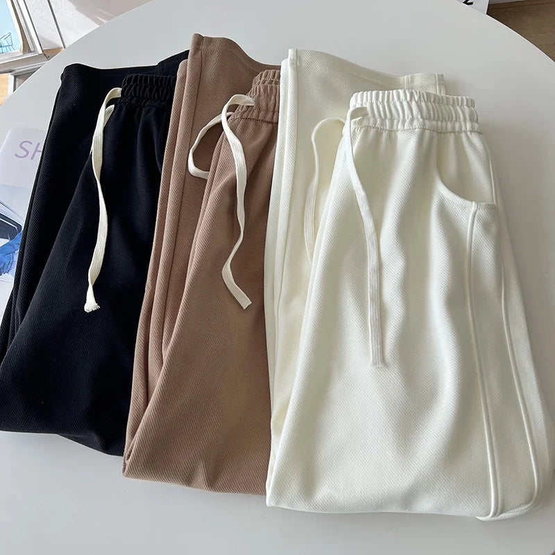 Solid Color High Waist Pants