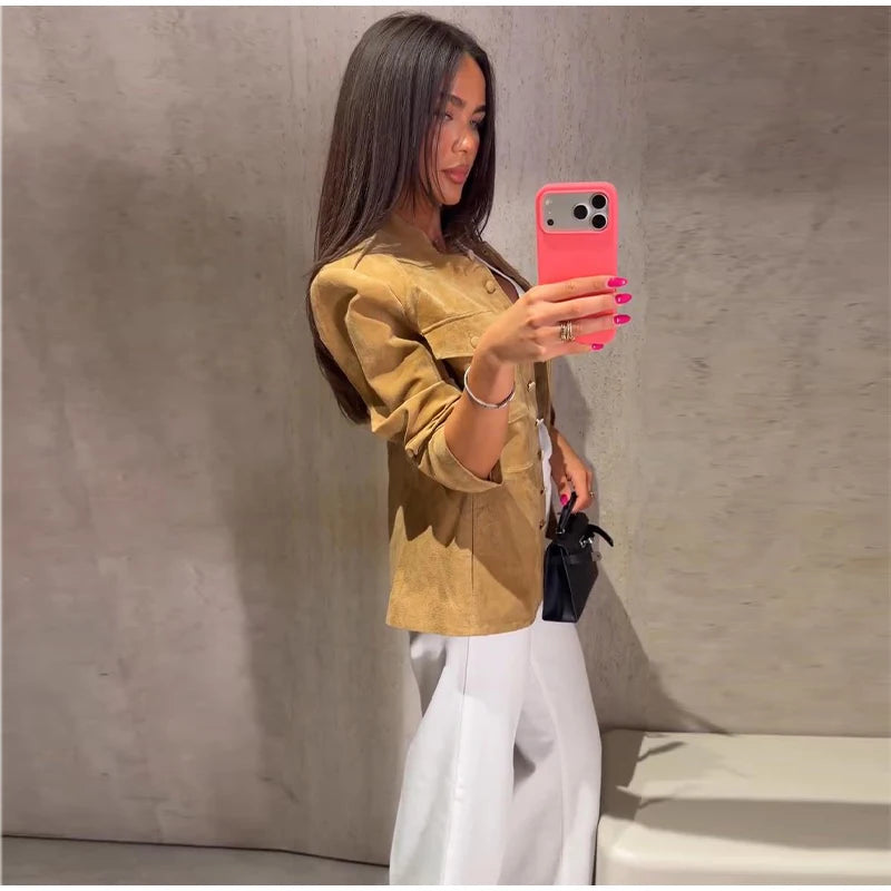 Women's Suede Short Jacket