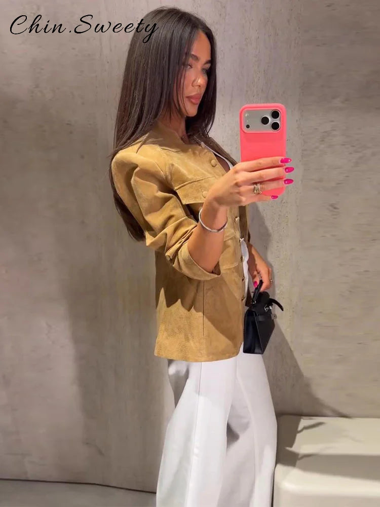 Women's Suede Short Jacket