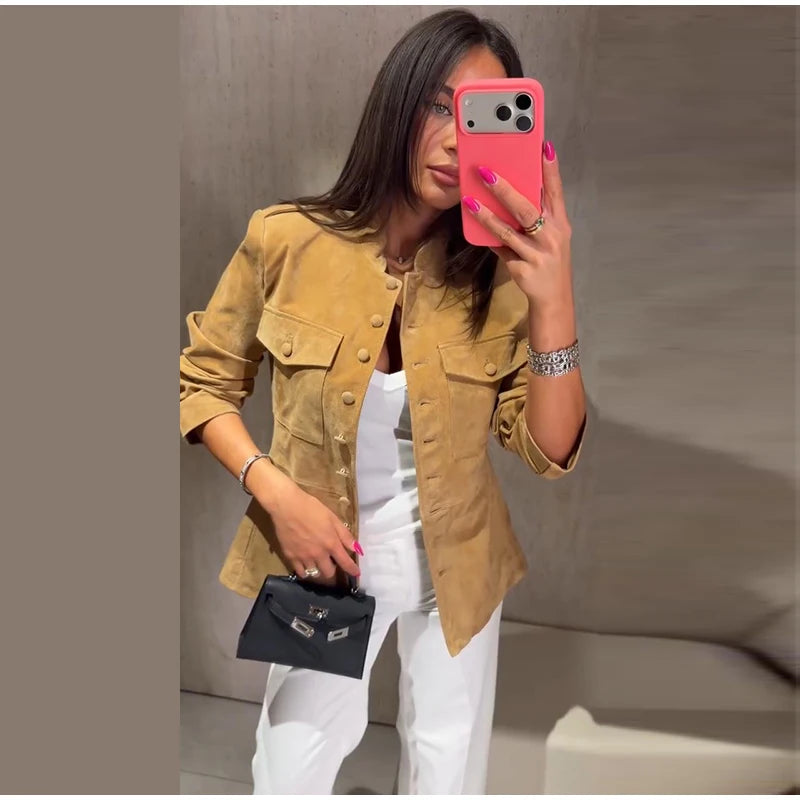Women's Suede Short Jacket