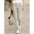 Cotton Women's Elastic Waist Pants