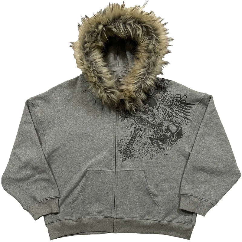 Winter Fur Collar Hoodies