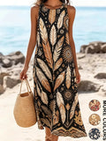 Women's  Casual Beach Sundress With Pockets