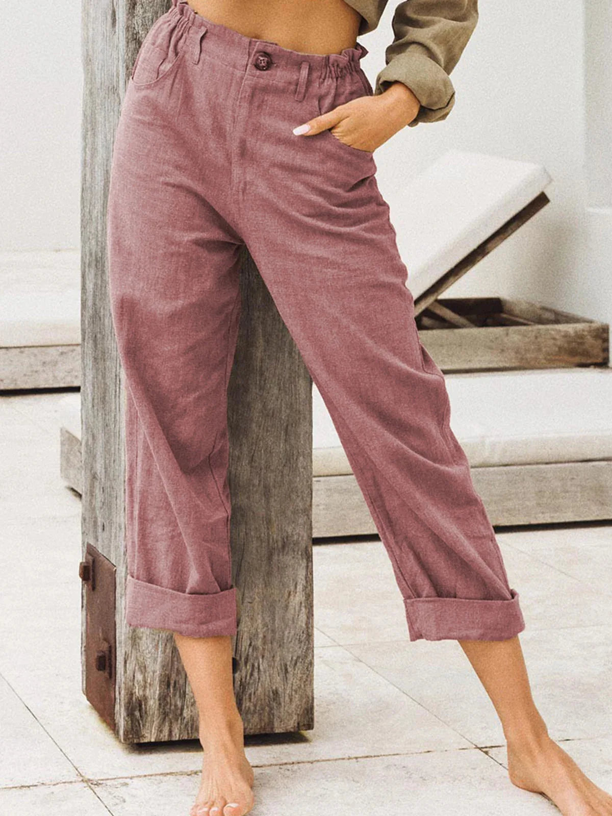 Linen Blend Pants