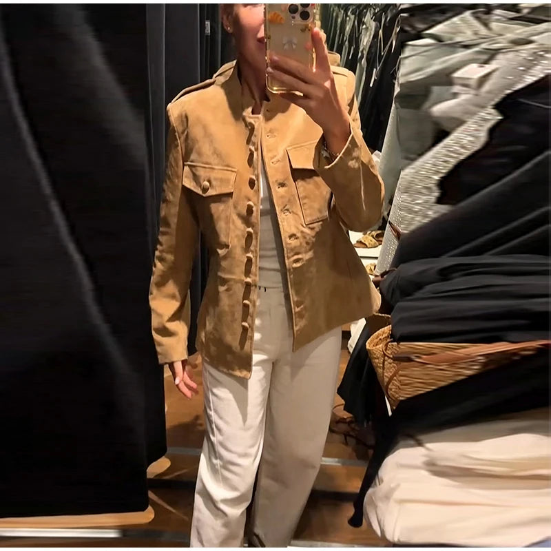 Women's Suede Short Jacket