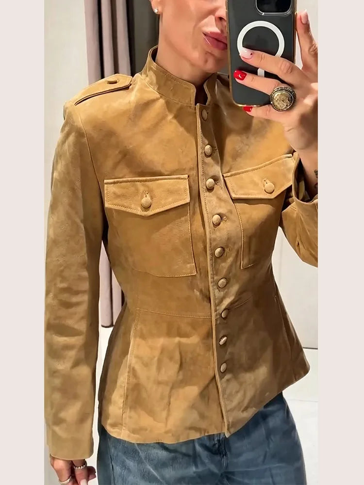 Women's Suede Short Jacket
