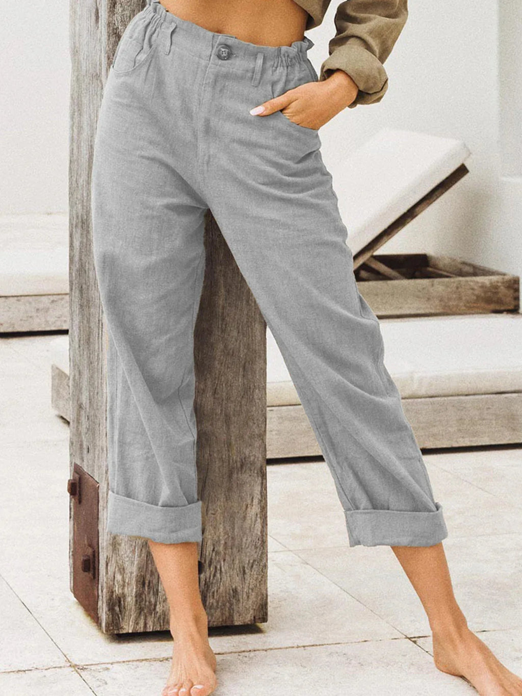 Linen Blend Pants