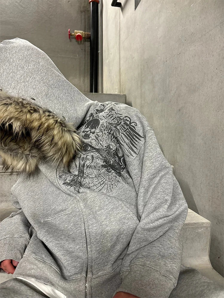 Winter Fur Collar Hoodies