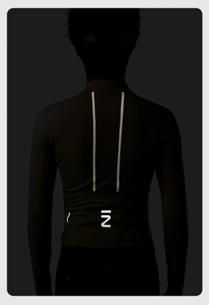 Winter Fleece Women's Cycling Top with 3 Pockets