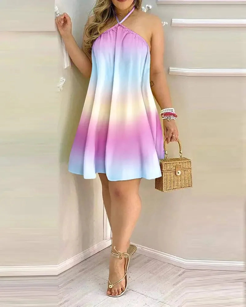 Women's Off-Shoulder Tie-Up Dress Loose Fit.
