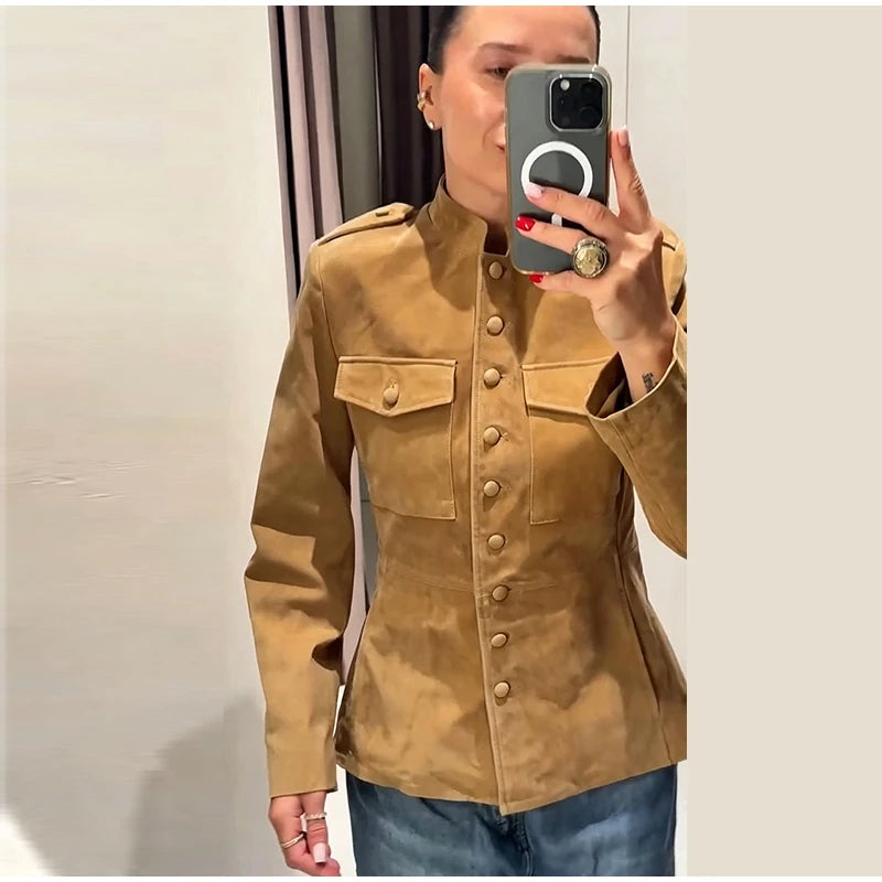 Women's Suede Short Jacket