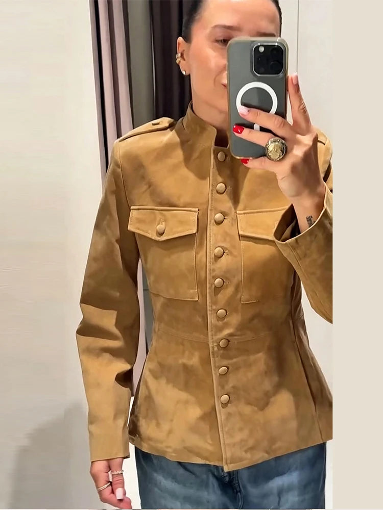 Women's Suede Short Jacket