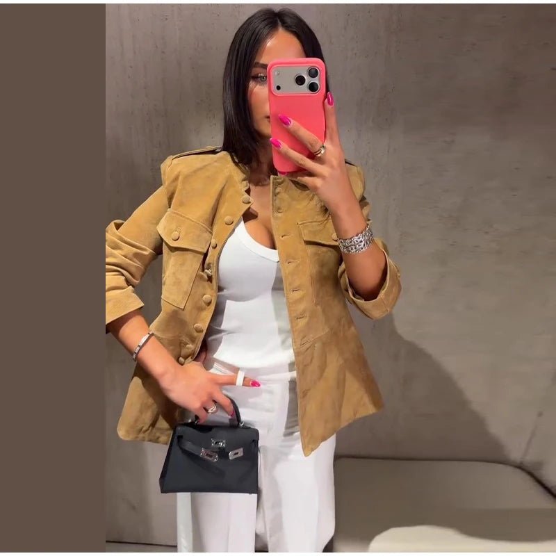 Women's Suede Short Jacket