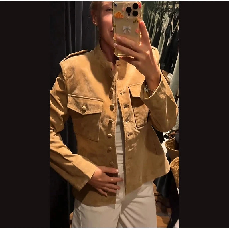 Women's Suede Short Jacket