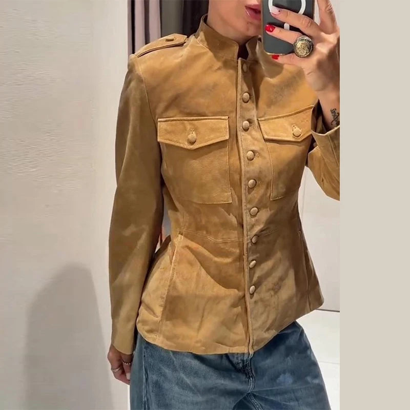 Women's Suede Short Jacket