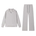 A set designed with a smooth long‑sleeved top