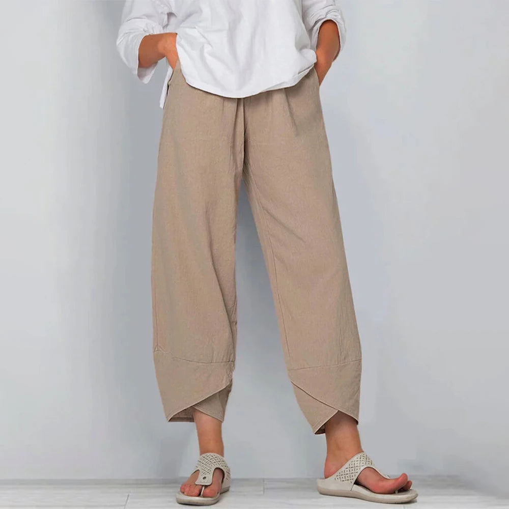 Women Cotton Linen Pants