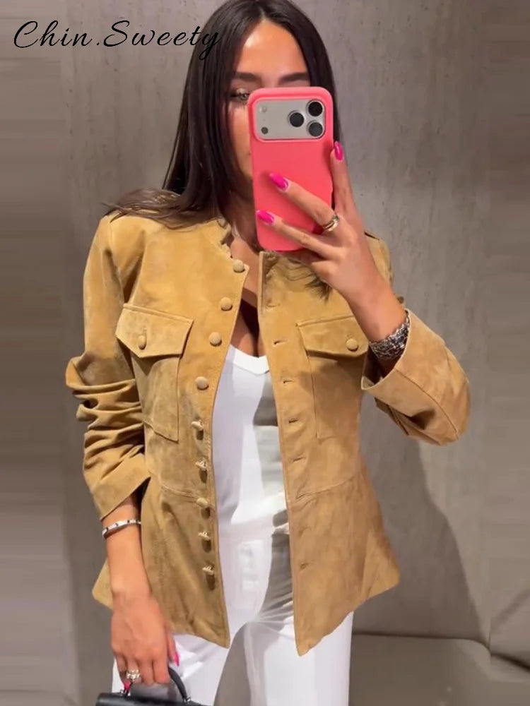 Women's Suede Short Jacket