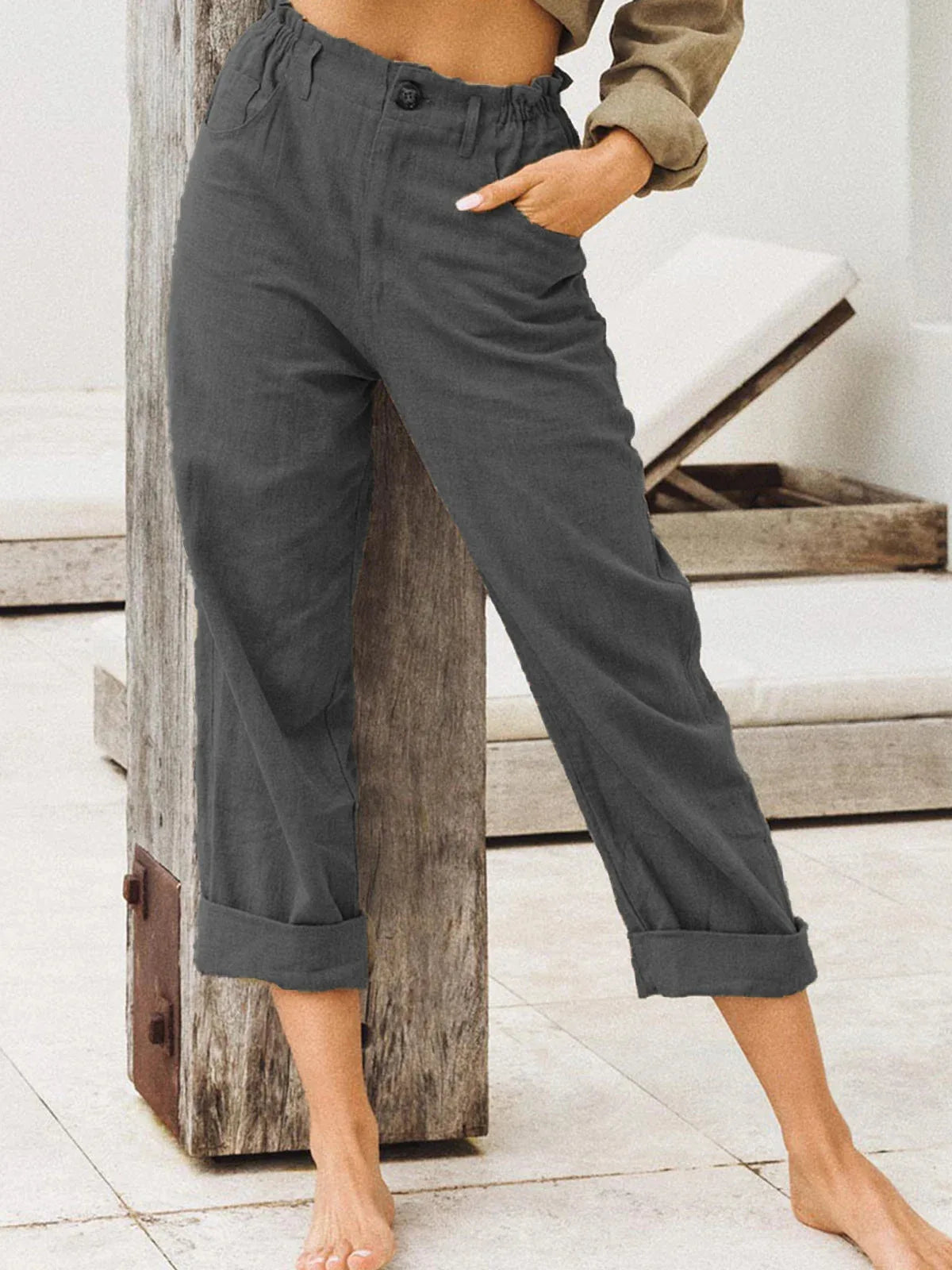 Linen Blend Pants