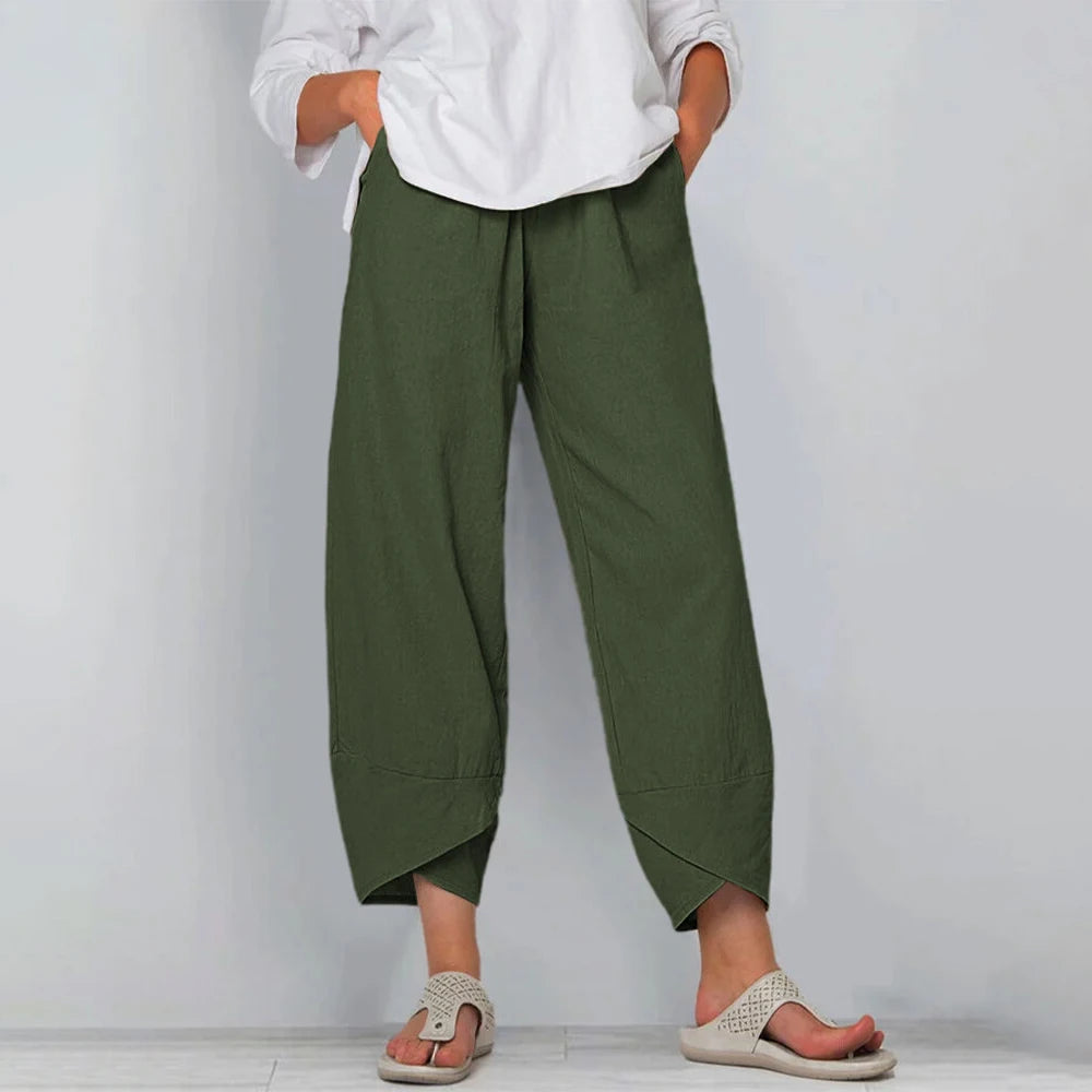 Women Cotton Linen Pants