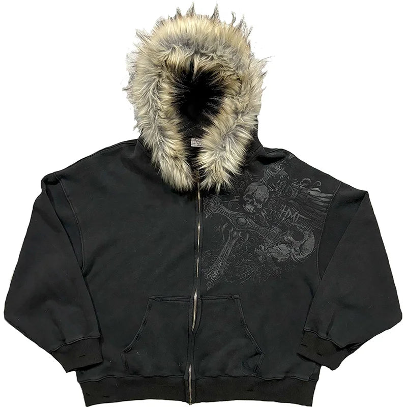 Winter Fur Collar Hoodies