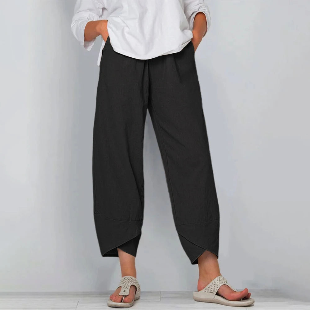 Women Cotton Linen Pants