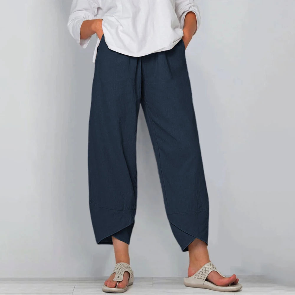 Women Cotton Linen Pants