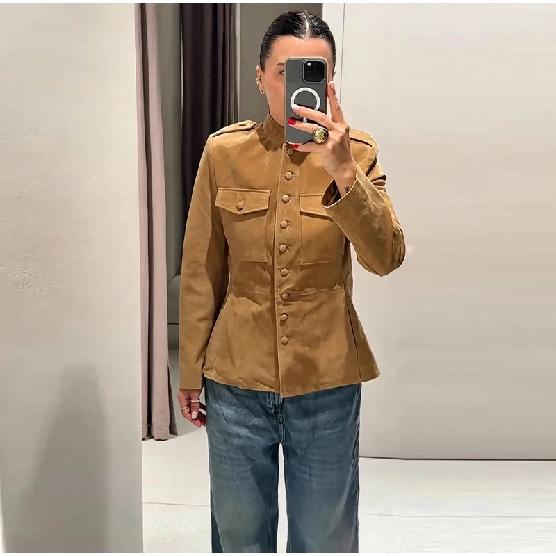 Women's Suede Short Jacket
