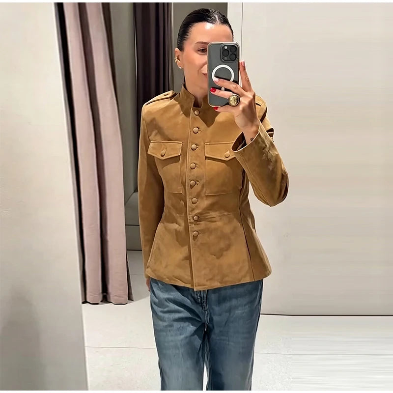 Women's Suede Short Jacket